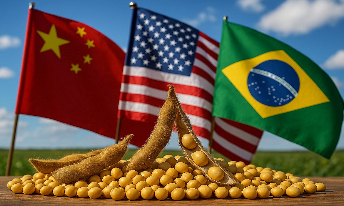 China assume o controle da soja e pode ultrapassar Brasil e EUA