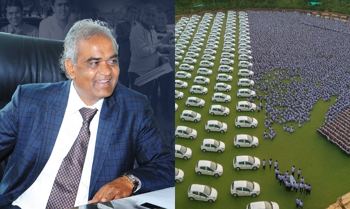 Empresário na Índia deu de presente 400 casas e 1.260 carros aos seus funcionário
