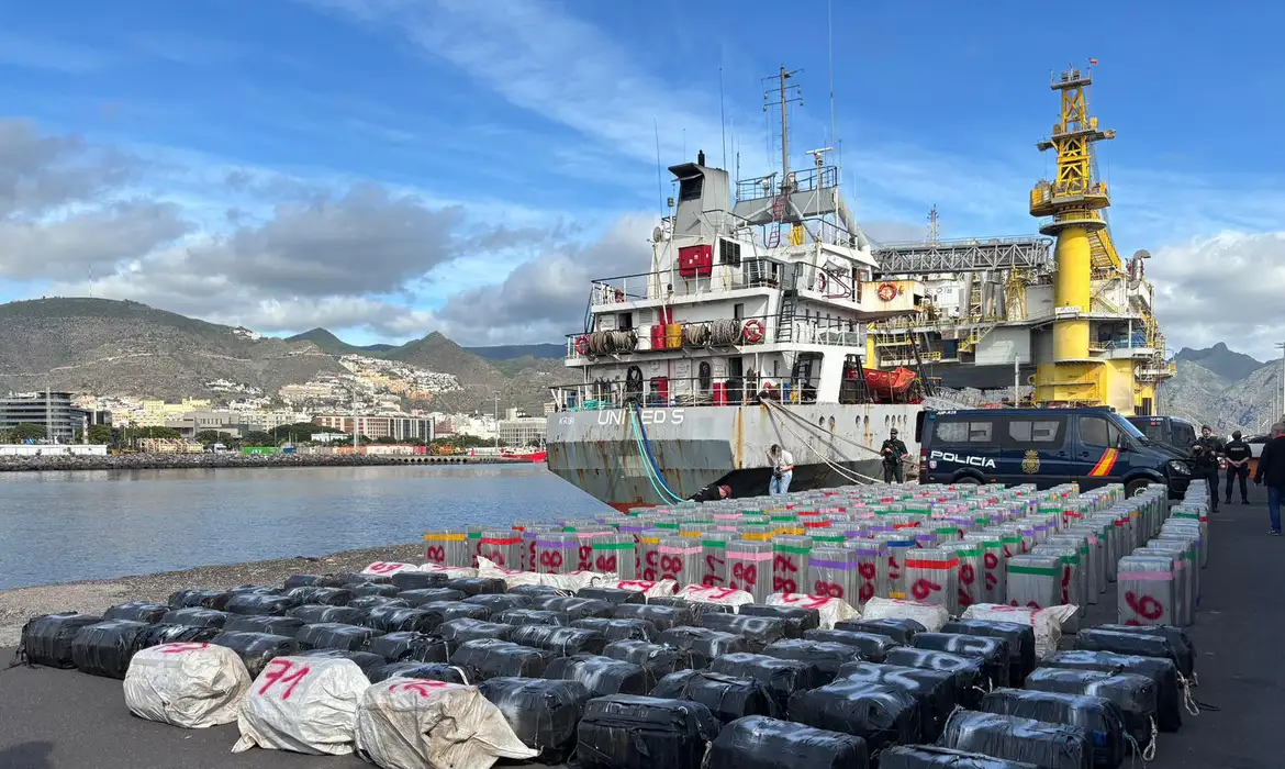 Espanha apreende cocaína a bordo de navio