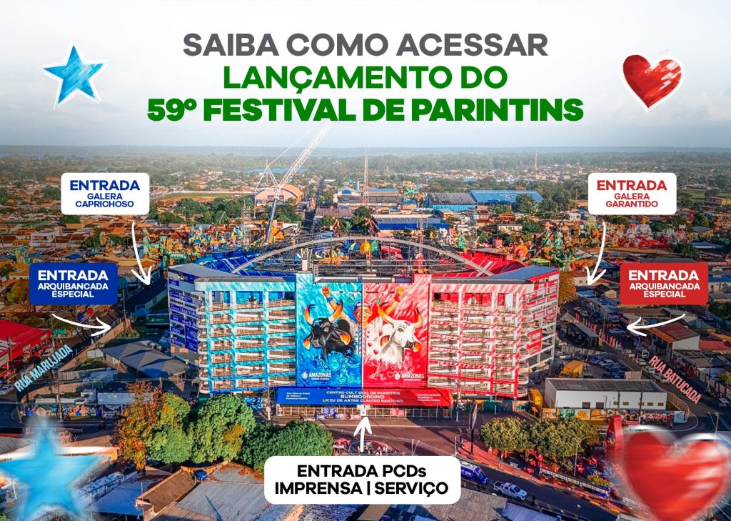 Lançamento Parintins 2026: Público terá entrada gratuita
